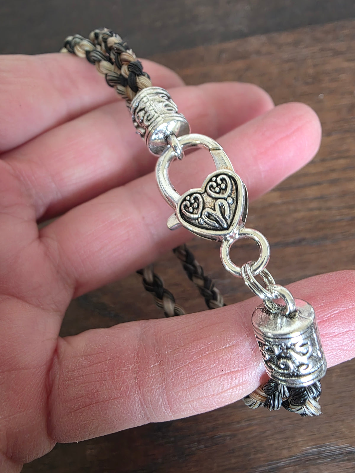 Double Strand Antique Silver Bracelet